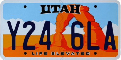 UT license plate Y246LA