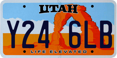 UT license plate Y246LB