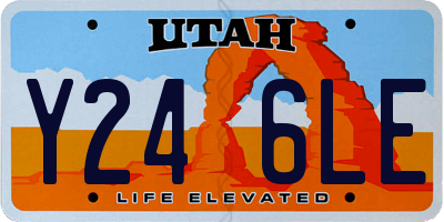 UT license plate Y246LE
