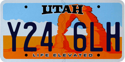 UT license plate Y246LH