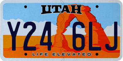 UT license plate Y246LJ
