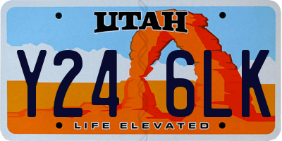UT license plate Y246LK