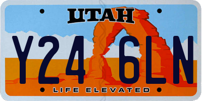 UT license plate Y246LN
