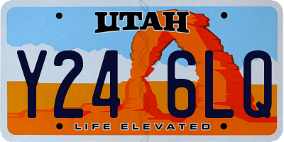 UT license plate Y246LQ