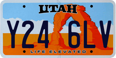 UT license plate Y246LV