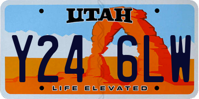 UT license plate Y246LW