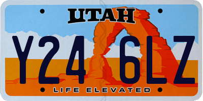 UT license plate Y246LZ