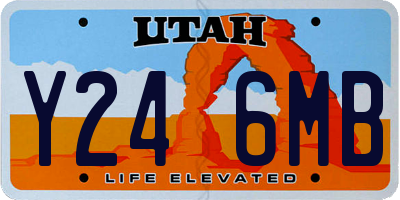 UT license plate Y246MB