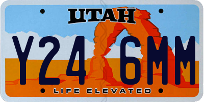 UT license plate Y246MM