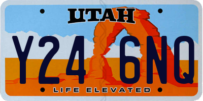 UT license plate Y246NQ