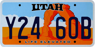UT license plate Y246OB