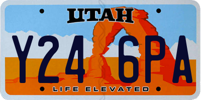 UT license plate Y246PA