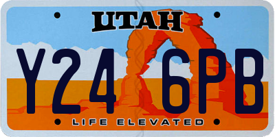 UT license plate Y246PB