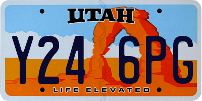 UT license plate Y246PG