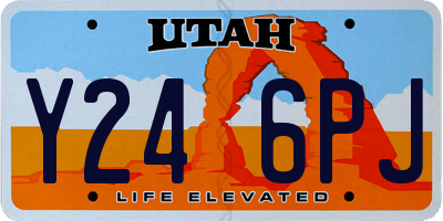 UT license plate Y246PJ