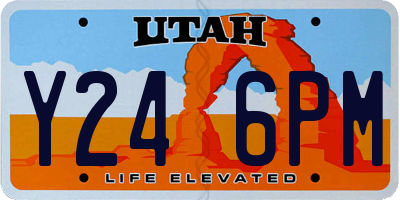 UT license plate Y246PM