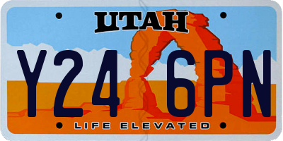 UT license plate Y246PN