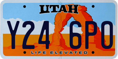 UT license plate Y246PO