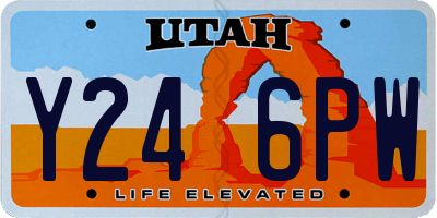 UT license plate Y246PW