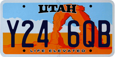 UT license plate Y246QB