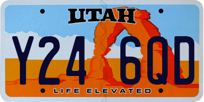 UT license plate Y246QD