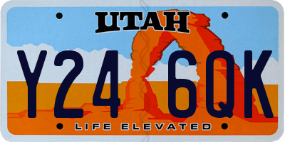 UT license plate Y246QK