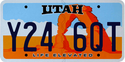 UT license plate Y246QT
