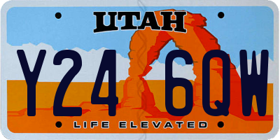 UT license plate Y246QW