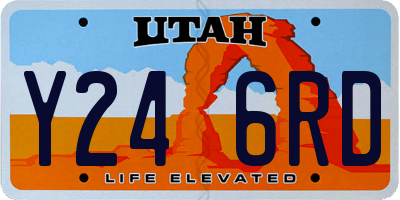 UT license plate Y246RD