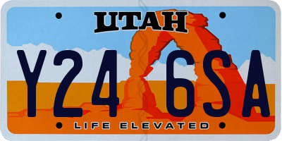 UT license plate Y246SA
