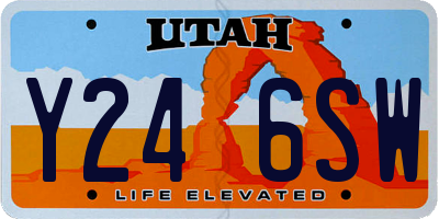 UT license plate Y246SW
