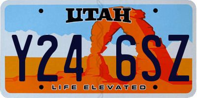 UT license plate Y246SZ