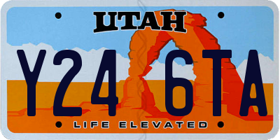 UT license plate Y246TA