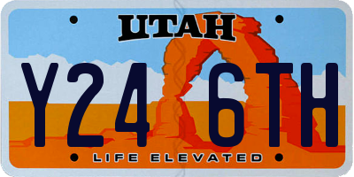 UT license plate Y246TH
