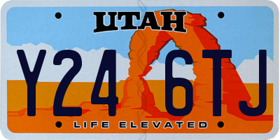 UT license plate Y246TJ