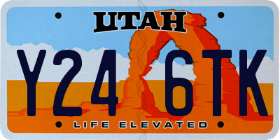 UT license plate Y246TK