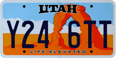 UT license plate Y246TT