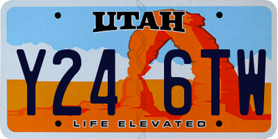 UT license plate Y246TW
