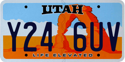 UT license plate Y246UV