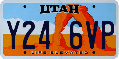 UT license plate Y246VP
