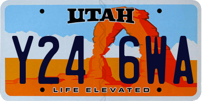 UT license plate Y246WA
