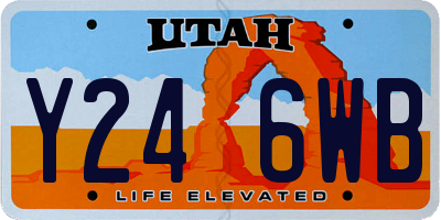 UT license plate Y246WB