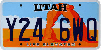UT license plate Y246WQ