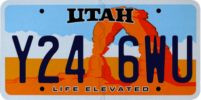 UT license plate Y246WU