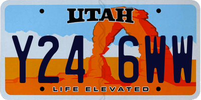 UT license plate Y246WW