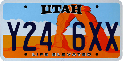 UT license plate Y246XX