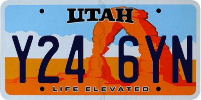 UT license plate Y246YN
