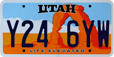 UT license plate Y246YW