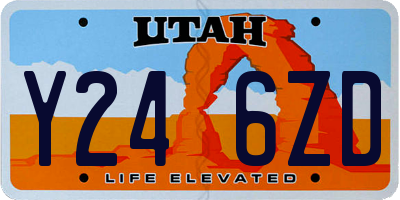 UT license plate Y246ZD