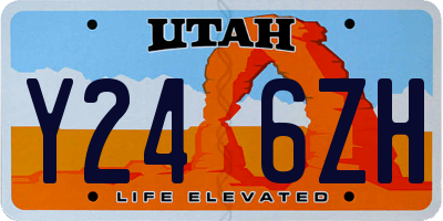 UT license plate Y246ZH